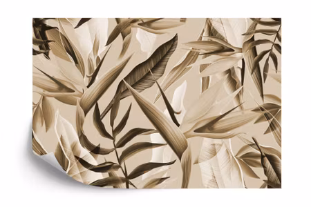 Fyrkantig fototapet - Tropicalia Sepia Iq1246c