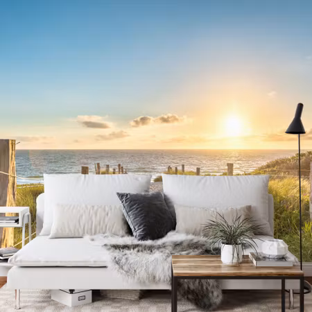 Fyrkantig fototapet - Summer Sunset Iq1218a