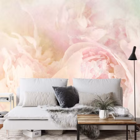 Fyrkantig fototapet - Beautiful Blooms Faded