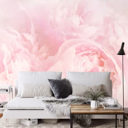 Fyrkantig fototapet - Beautiful Blooms Faded