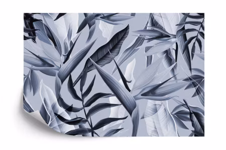 Fyrkantig fototapet - Tropicalia Blue Iq1246e