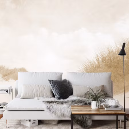 Fyrkantig fototapet - Sandy Days Faded Vintage in