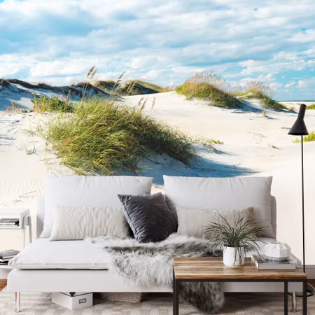 Fyrkantig fototapet - Afternoon in the Dunes