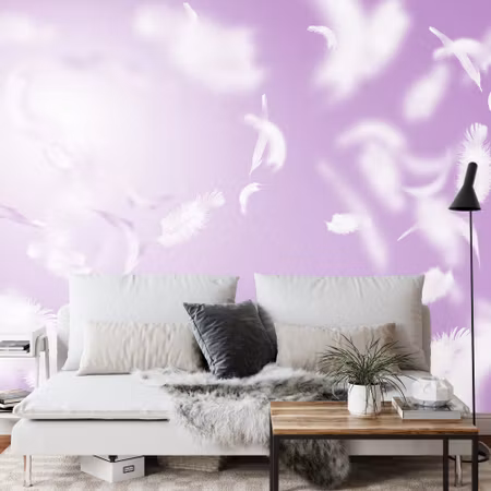 Fyrkantig fototapet - Floating in Purple Iq1254e