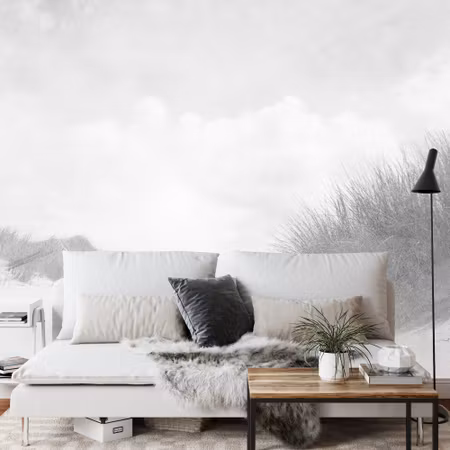 Fyrkantig fototapet - Sandy Days Faded Vintage in