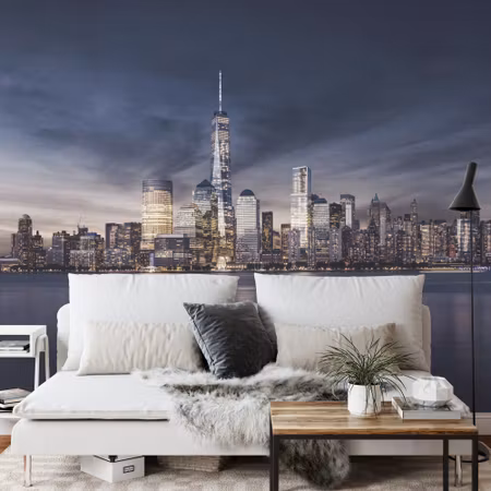 Fyrkantig fototapet - New York City Sunrise
