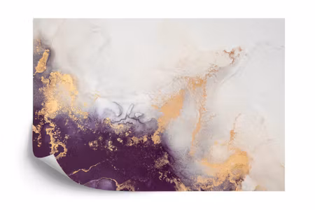 Fyrkantig fototapet - Marble Ink Abstract Art From