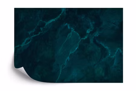 Fyrkantig fototapet - Dark Green Marble Texture
