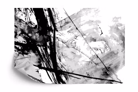 Fyrkantig fototapet - Abstract Ink Paint