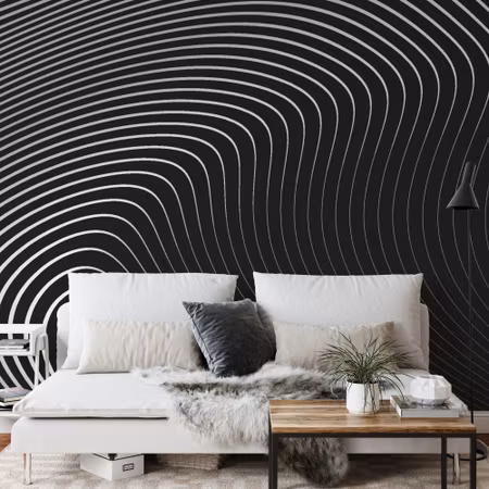 Fyrkantig fototapet - Of the Gray Pattern of Lines