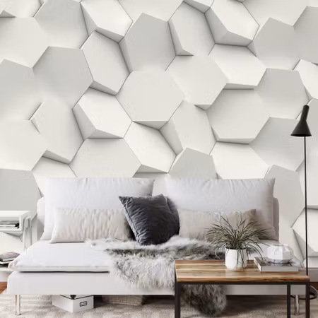Fyrkantig fototapet - Hexag