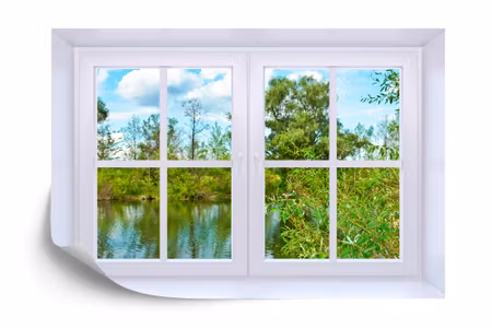 Fyrkantig fototapet - Window To Nature