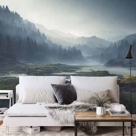 Fyrkantig fototapet - Breathtaking Landscape 4k