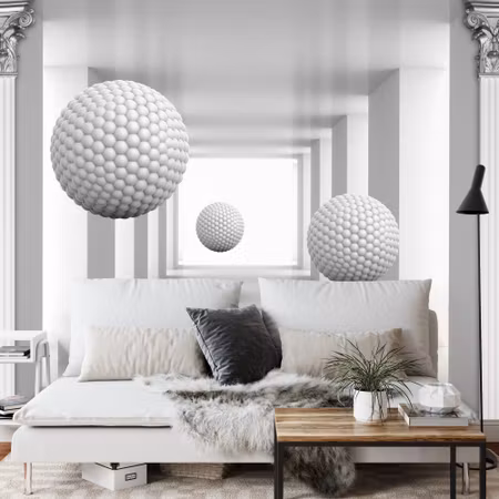 Fyrkantig fototapet - 3D Mural Digital Silver