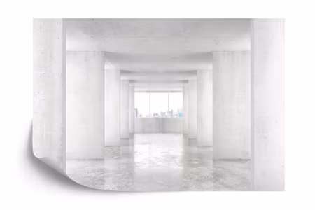 Fyrkantig fototapet - Loft Style Tunnel with Many