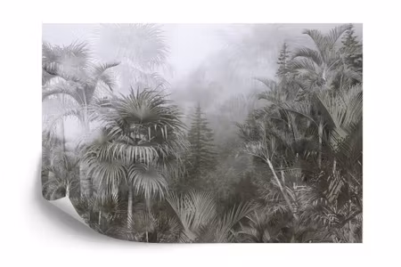 Fyrkantig fototapet - Tropical Trees and Leaves