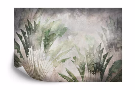 Fyrkantig fototapet - Tropical Trees and Leaves