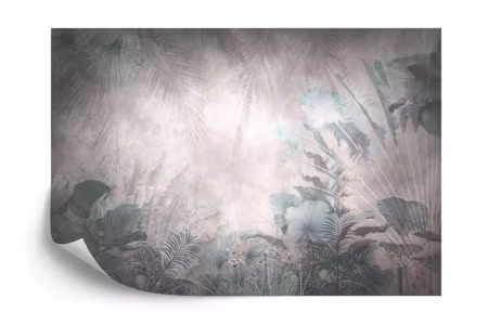 Fyrkantig fototapet - Tropical Trees and Leaves