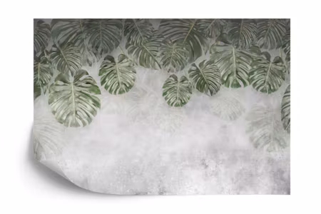 Fyrkantig fototapet - Tropical Trees and Leaves