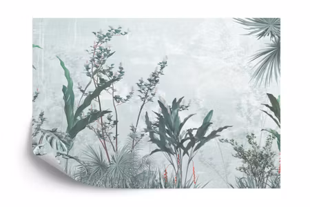 Fyrkantig fototapet - Tropical Trees and Leaves