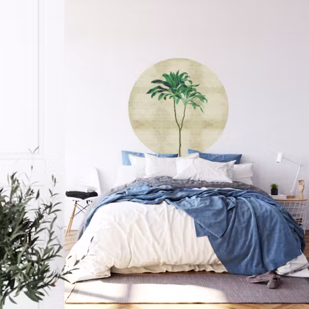 Rund fototapet - Tropical botanicals III