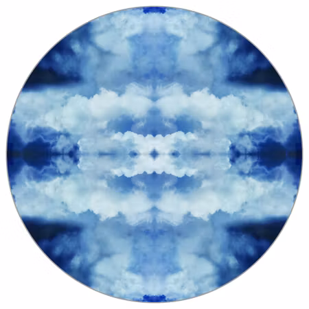 Rund fototapet - Cloudscape