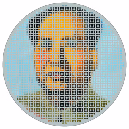 Rund fototapet - Iconiq Mao