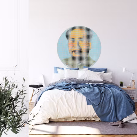 Rund fototapet - Iconiq Mao