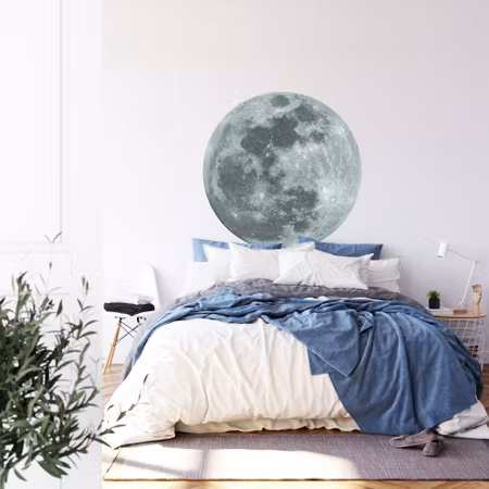 Rund fototapet - Lunar