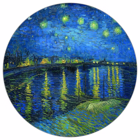 Rund fototapet - Starry night