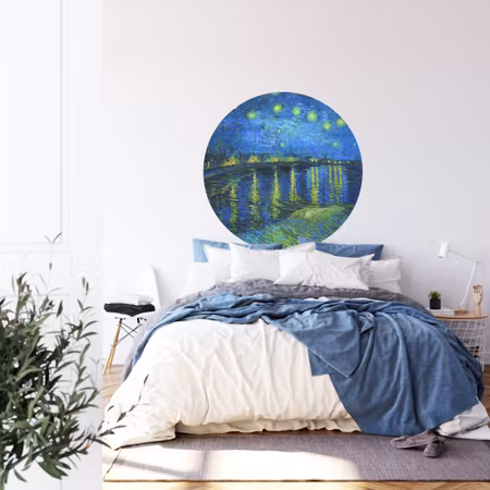 Rund fototapet - Starry night