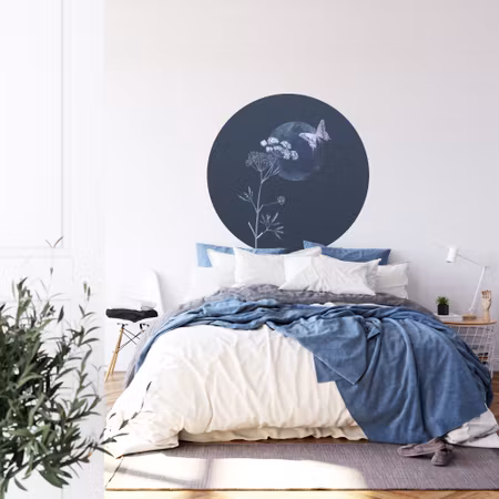 Rund fototapet - Evening flutter