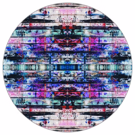Rund fototapet - Urban kaleidoscope