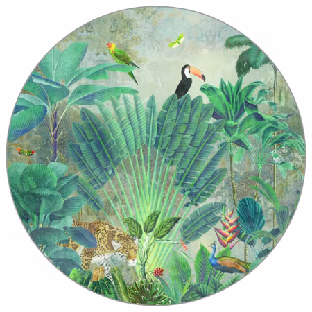 Rund fototapet - Deep in exotica