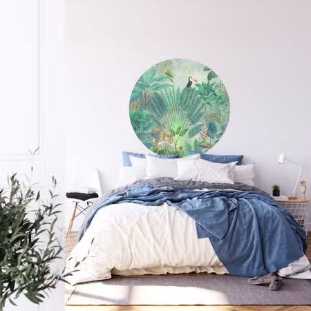 Rund fototapet - Deep in exotica