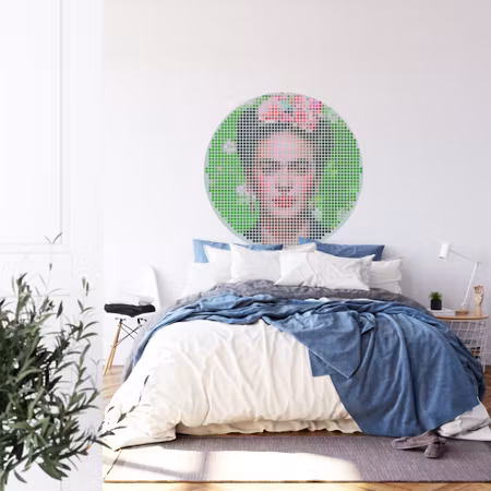 Rund fototapet - Iconiq Frida