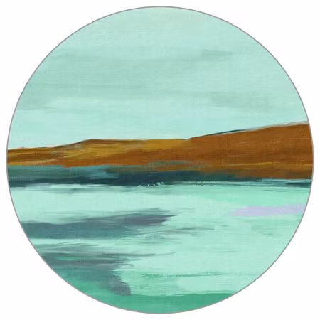 Rund fototapet - Shoreline