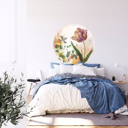 Rund fototapet - Vintage botanicals I