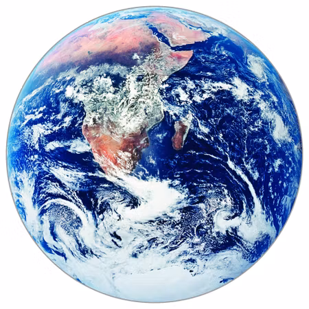 Rund fototapet - Blue marble