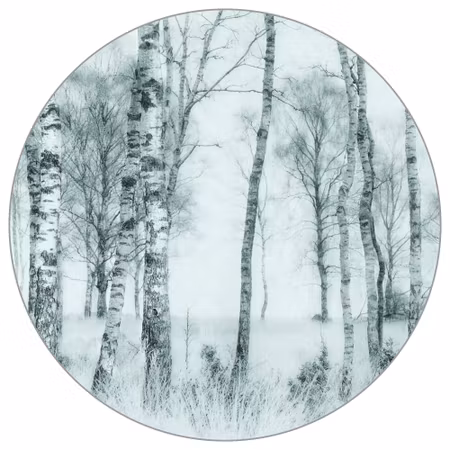 Rund fototapet - Black and white by Nel Talen