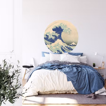 Rund fototapet - The wave