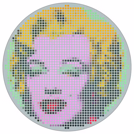 Rund fototapet - Iconiq Marilyn