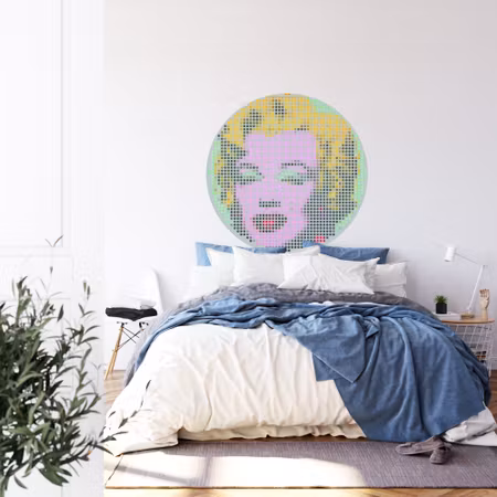 Rund fototapet - Iconiq Marilyn