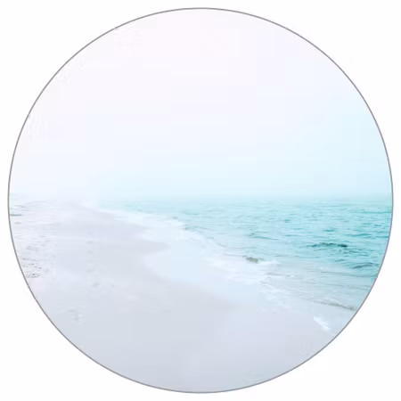 Rund fototapet - Room to contemplate