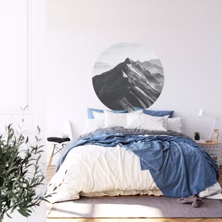 Rund fototapet - The peak