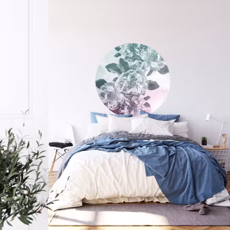 Rund fototapet - Blooming
