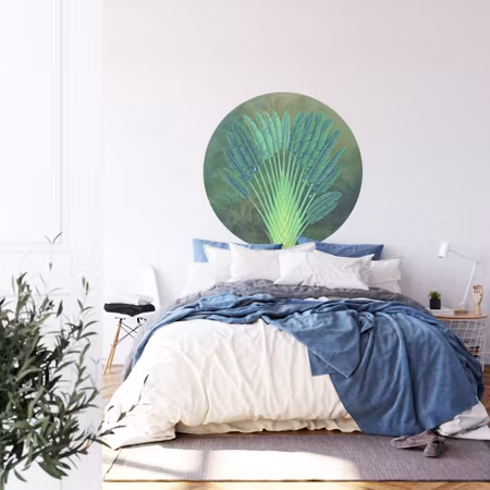 Rund fototapet - Tropical depths I