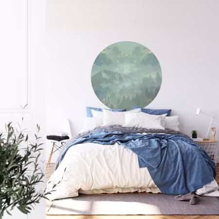 Rund fototapet - Forest dreaming