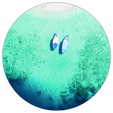 Rund fototapet - Just the two of us