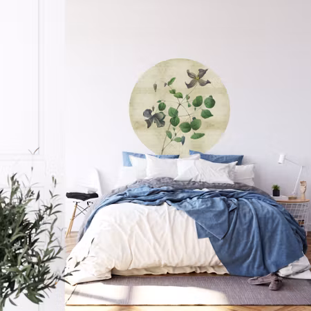 Rund fototapet - Vintage botanicals III